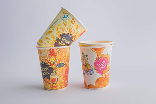 GRACE PAPER GLASS 200 ml (Pack of 200) Printed Paper Disposable Glass/Cup for Party, Paper Cups for Hot and Cold Beverages 7Oz (Pack of 200) - Image 4
