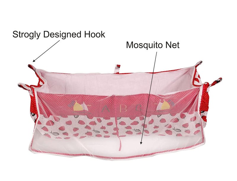 Sensimon New Born Baby Hanging Khoya for Baby Cradle Cloth Jhula/Zoli Cloth Hooks | Foldable Swing Baby Bag Only - Set of 1 (82.5x46.5 Cm) - Image 3
