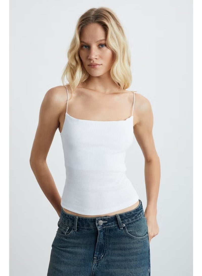 GRIMELANGE Ayane Women's White Tank Top - Image 1