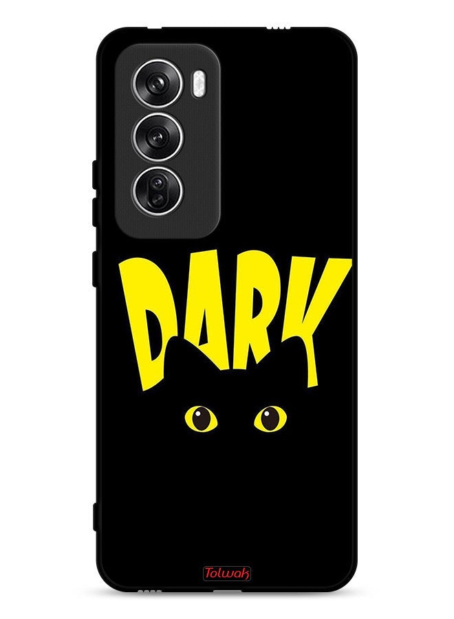 Tolwak Oppo Reno12 5G Protective Case Cover Dark Cat - Image 1