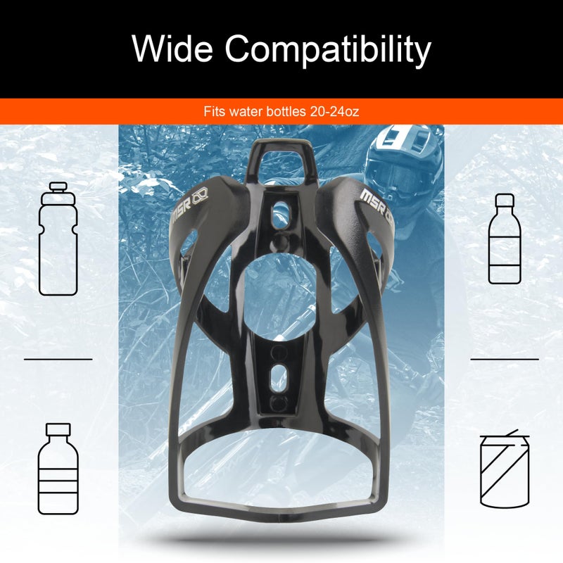 MSR Water Bottle Holder â€“ Lightweight Black Bottle Cage for Mountain Bikes, Road Bikes, and Cycling Use - Image 3