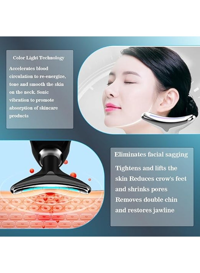 7 in 1 Face Lift, Face and Neck Beauty Device, Portable Electric Facial Massager with 7 Colors LED - Image 5