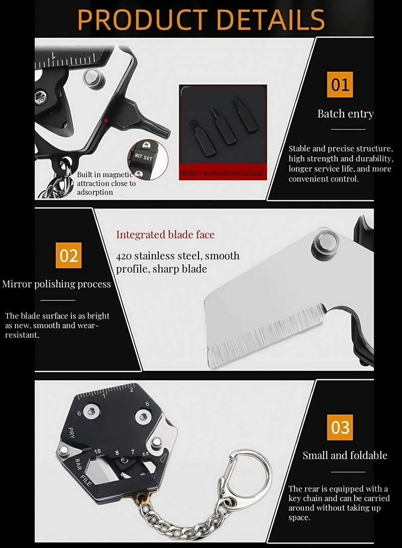 Generic Multifunction Tool Keychain Multitool 12 in 1 Key Tool  - Image 3