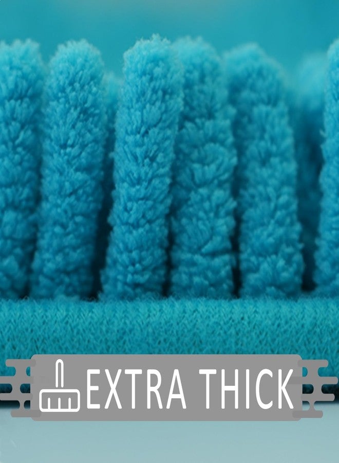 Flotstiga Bathroom Rugs Sets 3 Piece Non Slip,Bath Rugs with PVC Backing Bath Carpet,Bathroom Rug Washable,Absorbent,Plush Carpet Mats,Bath Mats for Bedroom, Kitchen,Tub,Home Decor (Turquoise) - Image 4