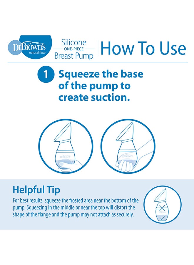Dr. Brown’s One-Piece Silicone Breast Pump With 150 Ml Pp W-N Options+ Baby Bottle - Image 3