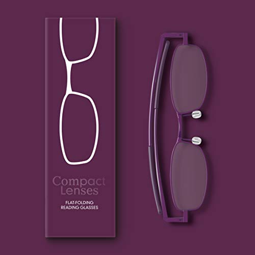IF Compact Lenses Readers Slim Flat-Folding Unisex Reading Glasses - Orchid "+1.5""" - Image 3