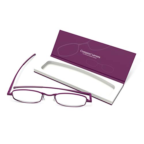 IF Compact Lenses Readers Slim Flat-Folding Unisex Reading Glasses - Orchid "+1.5""" - Image 1