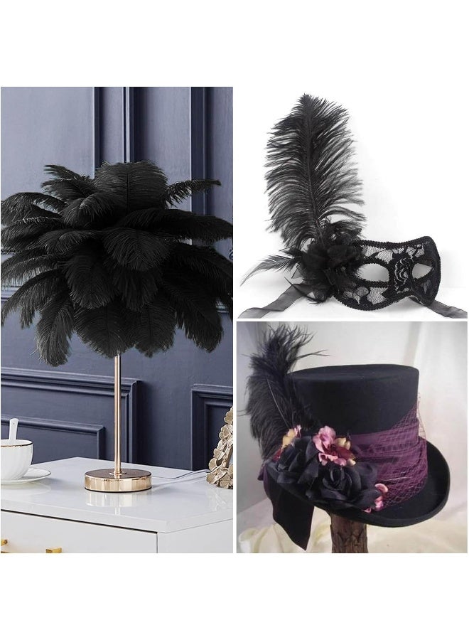 Piokio 20 Pieces Ostrich Feathers Plumes 10-12 Inches(25-30 Cm) In Bulk For Wedding Party Centerpieces Home Decorations - Image 2