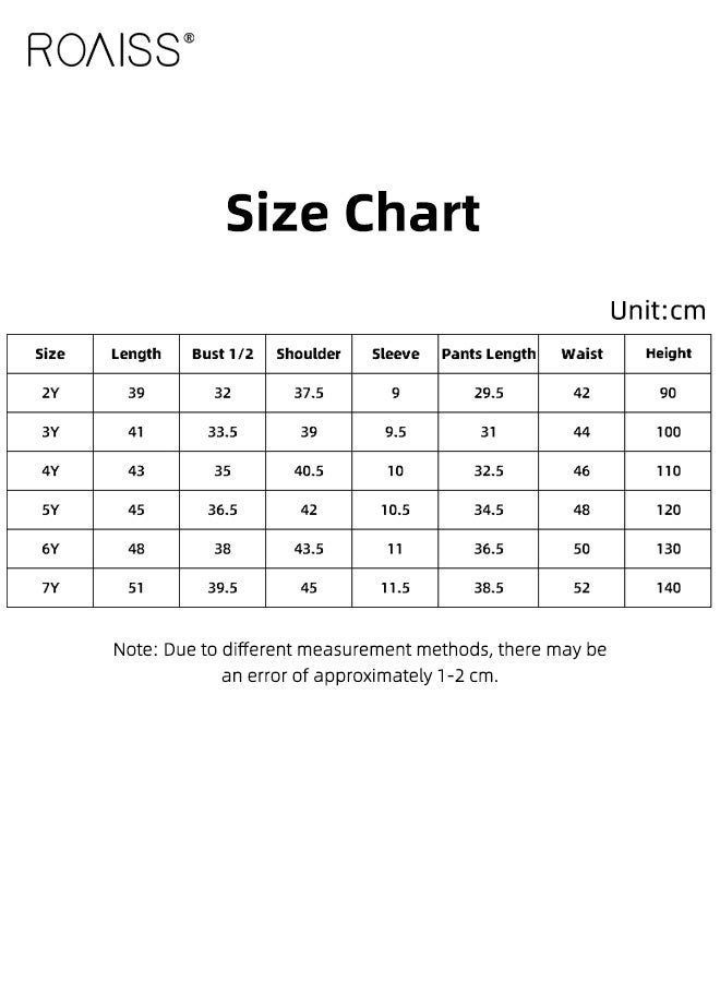 roaiss Boys 2PCS Outfit, Adorable T-Shirt and Shorts Set for Boys, Summer Suit with Short Sleeve Top and Elastic Waist Short Pants, Perfect for Daily Wear or Various Occasions - Image 5