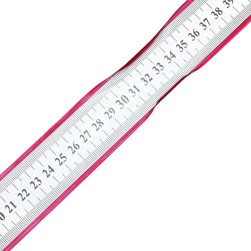 Stainless Steel Double Sided 60cm 24 Inch Measuring Ruler Silver - Image 4