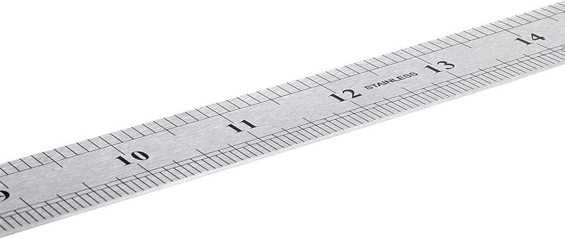 Stainless Steel Double Sided 60cm 24 Inch Measuring Ruler Silver - Image 3