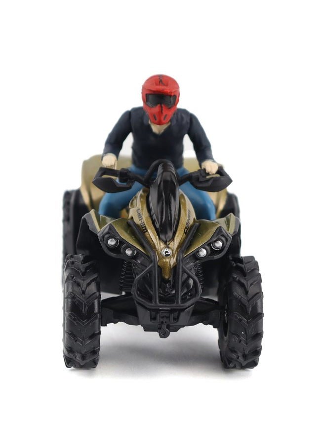 Diecast Masters BRP Bombardier Models 1:32 Scale Diecast Replica Can-Am Renegade X mr 1000R, Liquid Titanium & Magma Red | Item 60010 - Image 4