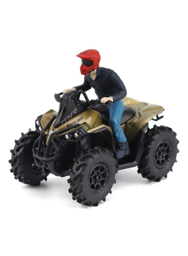 Diecast Masters BRP Bombardier Models 1:32 Scale Diecast Replica Can-Am Renegade X mr 1000R, Liquid Titanium & Magma Red | Item 60010 - Image 1
