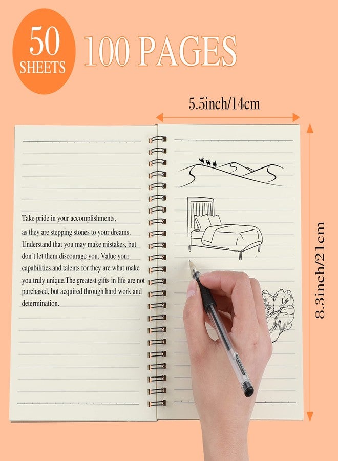 Yahenda Spiral Notebook Bulk A5 College Ruled Journals Notebooks Lined 8.3 x 5.5 Inch Note Books Composition Writing Thick Paper Notebook for Office Business School Gifts Supplies(Black, 36 Pcs) - Image 4
