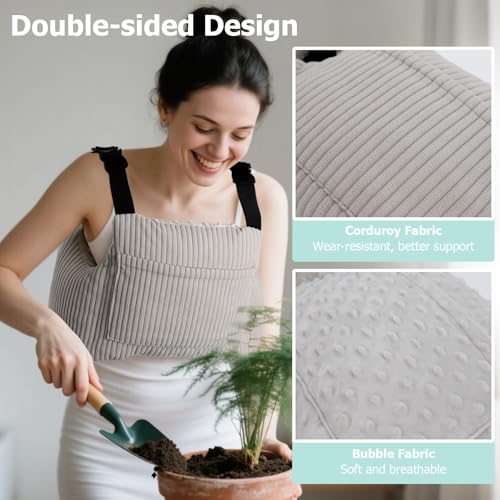 RoamReady Post Mastectomy Pillows After Hysterectomy Must Haves, Breast Reduction Mastectomy Recovery Supplies, Breast Cancer Heart Surgery Pillow Gifts for Women Help for Recovery and Rest, Gray - Image 4