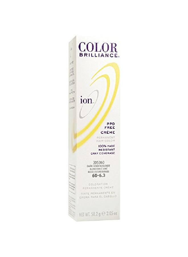 ION 6G Golden Blonde Permanent Creme Hair Color 6G Dark Golden Blonde - Image 2