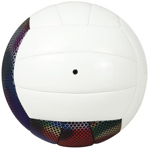 EVZOM Glow in The Dark Volleyball Size 5, Reflective Glowing Leather Volleyballs -Gift for Kids, Men, Women Indoor Outdoor Night Volleyball - Image 5