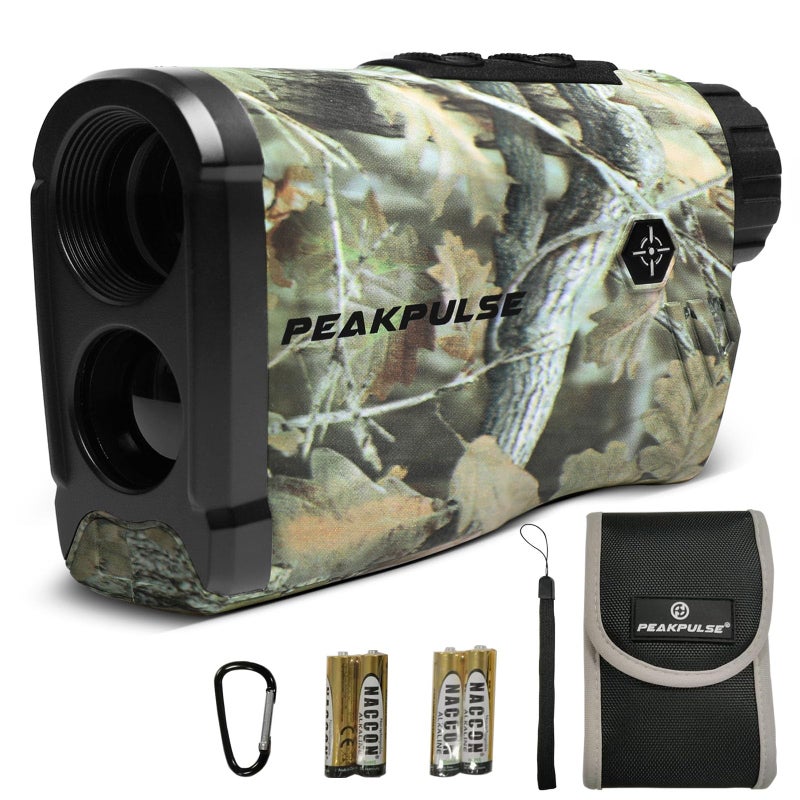 PEAKPULSE Hunting Rangefinder 1400Yds Laser Range Finder for Hunter Deer Tracker Men Women 6X Zoom 3 Modes Angle Horizontal Vertical Measurement - Image 1