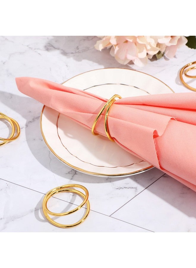 Inbagi Napkin Rings Metal Spiral Napkin Buckles Alloy Napkin Holders Buckles Alloy Napkin Rings for Cloth Napkins Table Serviette Weddings Receptions Banquet Birthday Party Decorations(Gold) - Image 5