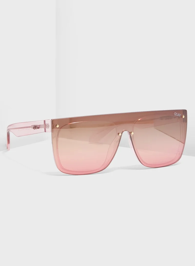 Quay Jaded Shield Sunglasses
