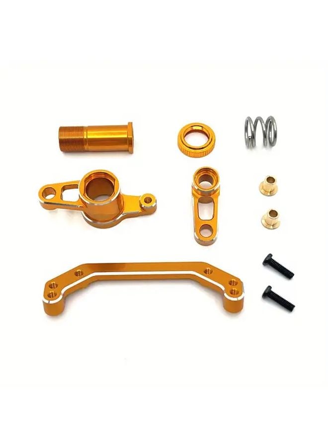 10Pcs Golden Metal Steering Upgrade Parts For LC Racing 1 10 PTG 2 PTG 2R RC Car - Image 1