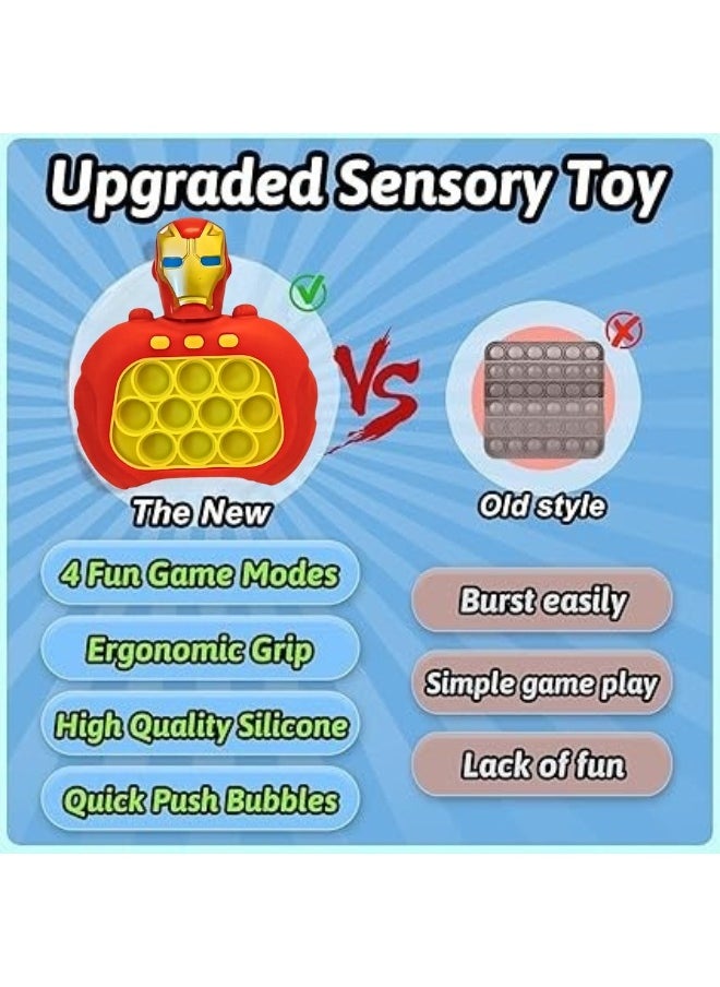 Happy Home Pop Up Game Toys with Music, Fast Pushing Game, Electronic Controller, Puzzle Games for Kids and Adults (with Iron Man Head)  - Image 5