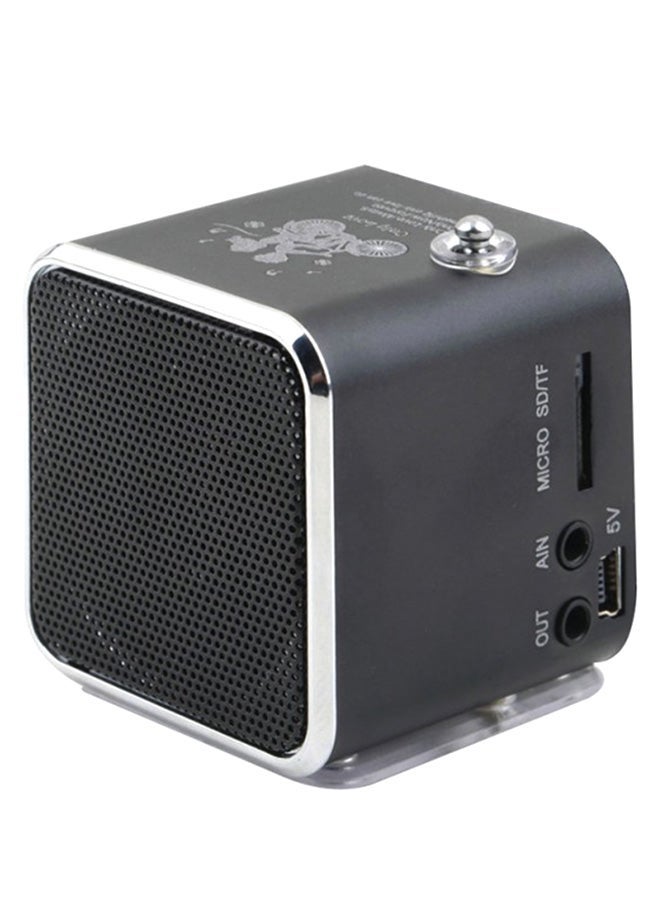 Loquat Portable Wireless Bluetooth Speaker With Radio Notebook MP3 Player Black