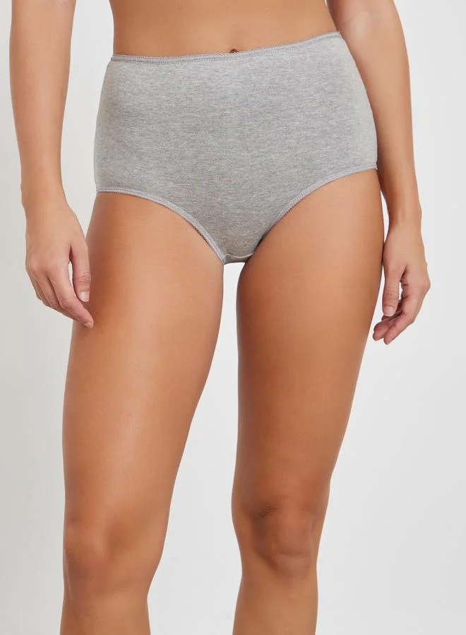 ستايلي مجموعة من 5 سراويل داخلية قطن سادة