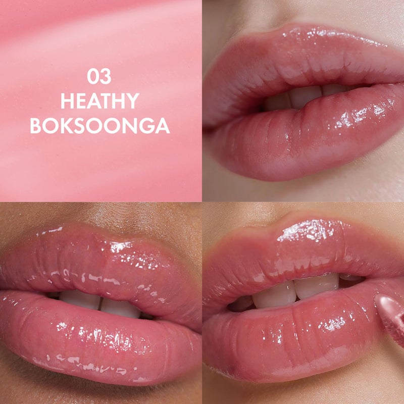 Amuse SEOUL Daisy Flower Dew Tint (03 HEALTHY BOKSOONGA) | 35% High-moisture Water Tint, Long-lasting, Moisturizing, No Peel Off, Lip Treatment, Non Sticky, Korean Lip Tint for Dry Lips - Image 3