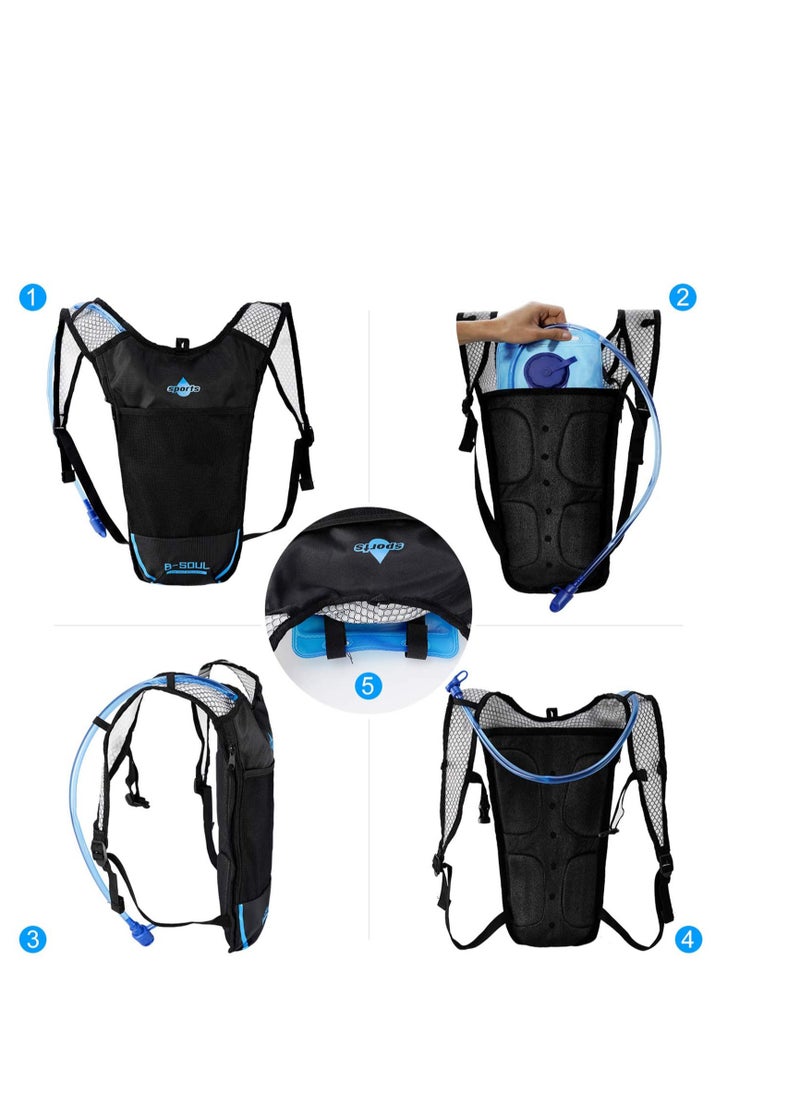 KASTWAVE Hydration Backpack Cycling Pack with Water Bladder PBA Free Reservoir for Running Biking Hiking Climbing Skiing Hunting Pouch  - Image 3