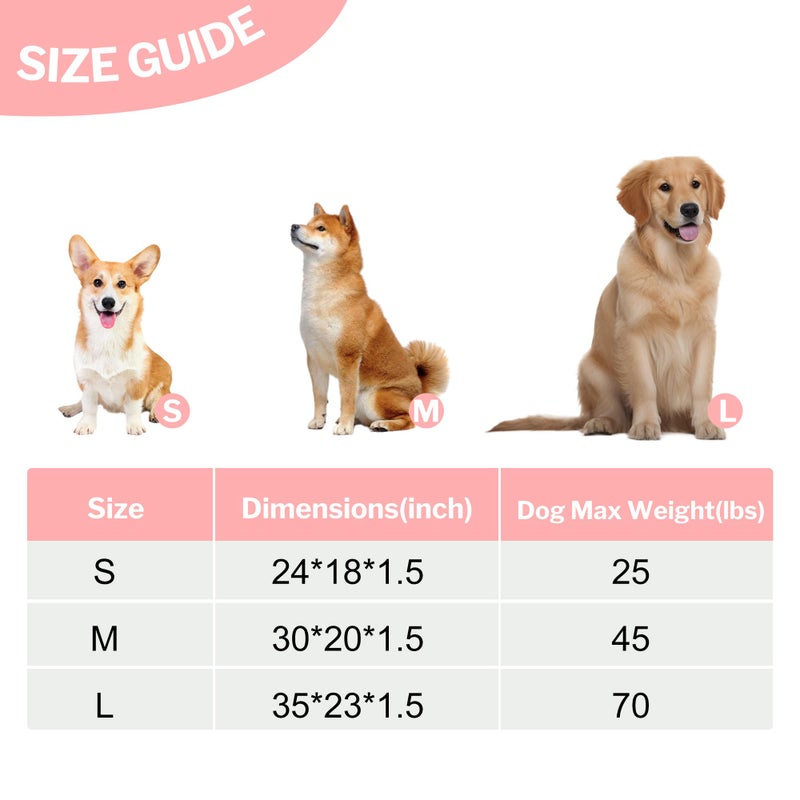 pobopobo Dog Bed Crate Mat, Soft Durable Washable Anti-Slip Kennel Pad for Dogs & Cats, Reversible (Pink, S(24"*18"*1.5")) - Image 5