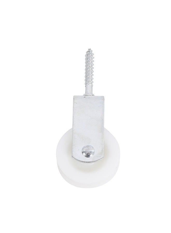 LAWAZIM Screw Plastic Pulley - Integrated Screw for Hanging Plant Holders, Curtain Systems, Clotheslines, Efficient Rope and Cable Movement, Ideal for Balconies, Patios, Garden Structures  - Image 1