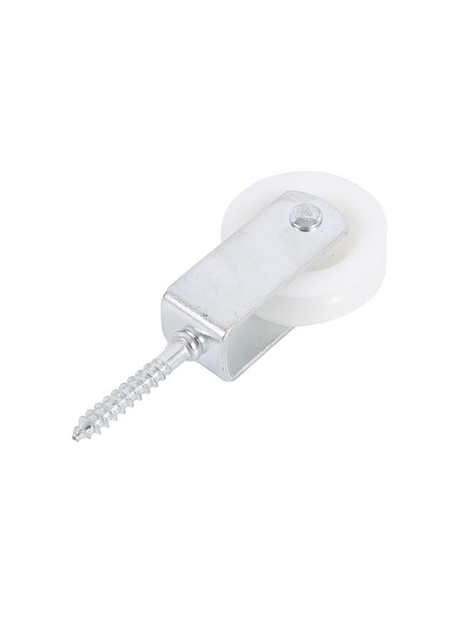 LAWAZIM Screw Plastic Pulley - Integrated Screw for Hanging Plant Holders, Curtain Systems, Clotheslines, Efficient Rope and Cable Movement, Ideal for Balconies, Patios, Garden Structures  - Image 3