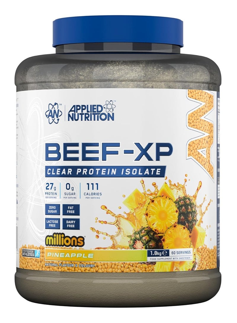 Applied Nutrition Beef XP Clear Protein Isolate - Pineapple Millions - (1.8 kg) - Image 1