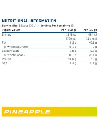 Beef XP Clear Protein Isolate - Pineapple Millions - (1.8 kg) - view 2