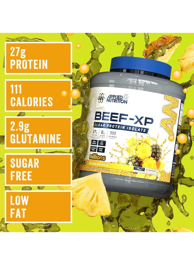 Applied Nutrition Beef XP Clear Protein Isolate - Pineapple Millions - (1.8 kg) - Image 3