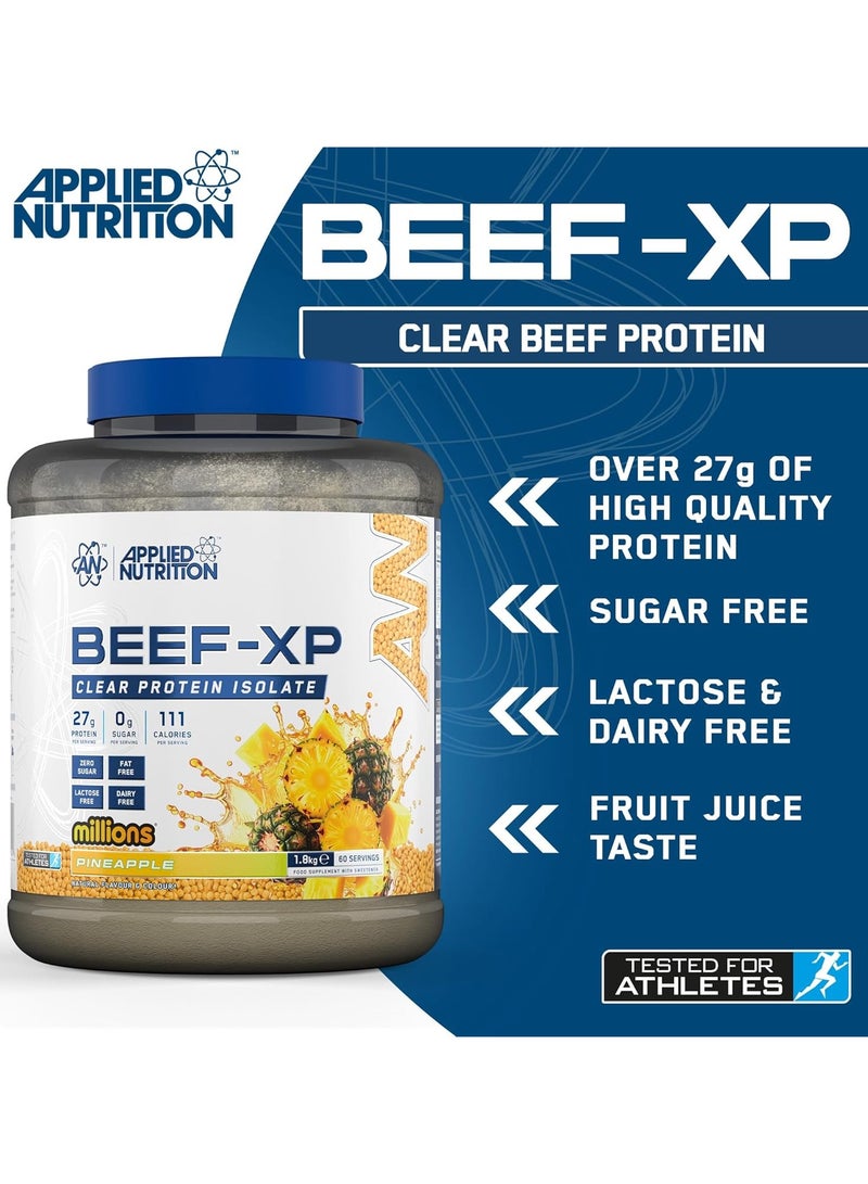 Applied Nutrition Beef XP Clear Protein Isolate - Pineapple Millions - (1.8 kg) - Image 4