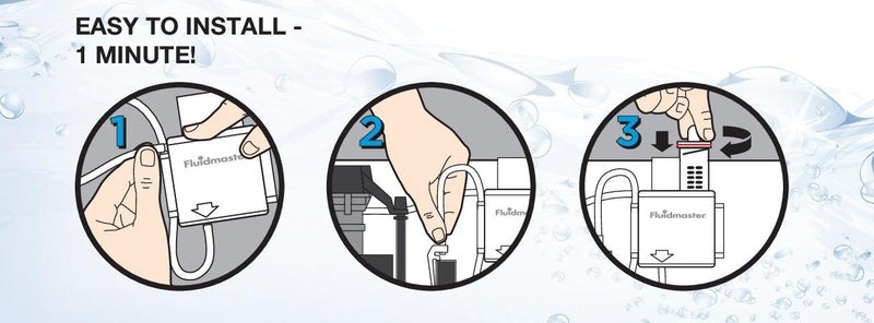 Fluidmaster 8300 Flush 'n Sparkle Automatic Toilet Bowl Cleaning System with Bleach Cartridge, 1 Count (Pack of 1) ( Packaging May Vary) - Image 5