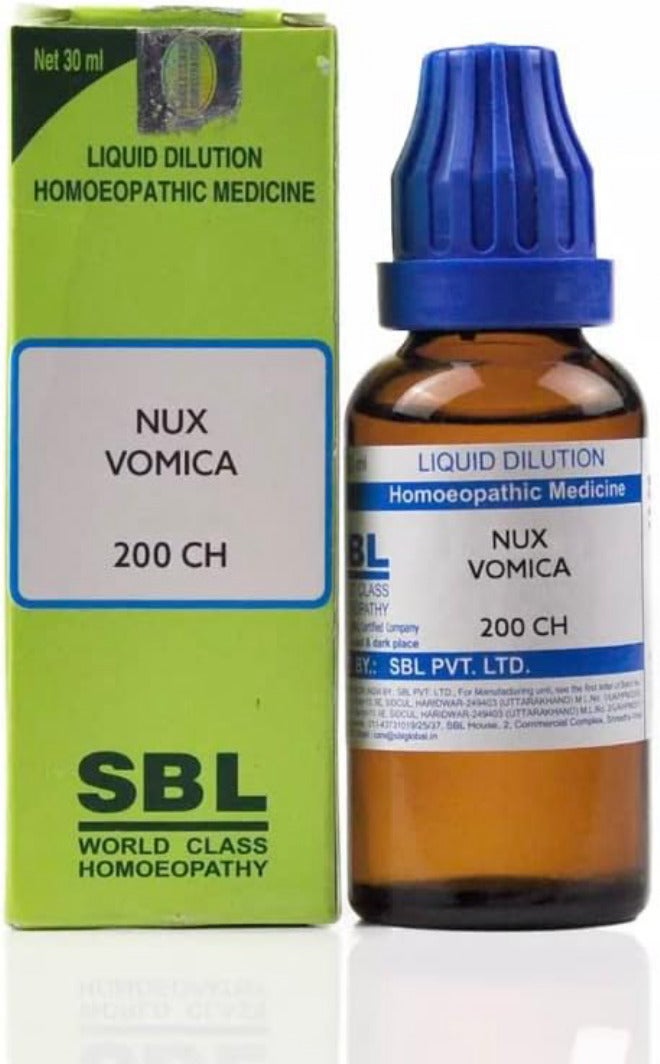 SBL Nux Vomica 200 Ch Dilution (30ml) - Set of 3 Bottles All usage compatible - Image 2