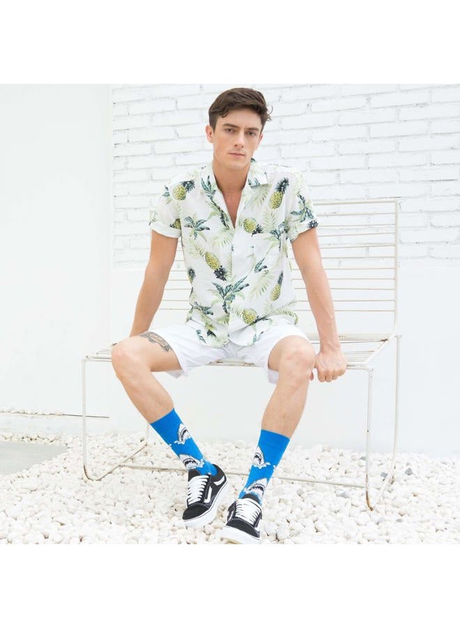 WeciBor Men's Colorful Novelty Patterned Casual Crew Socks Packs (057-26) - Image 4