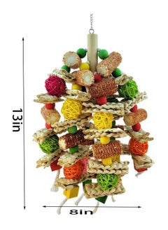 Y&D Parrot toys, natural chewing corncob wooden cage toys are suitable for African gray, Macaw, Amazon and other large bird parrot accessories loving  - Image 5