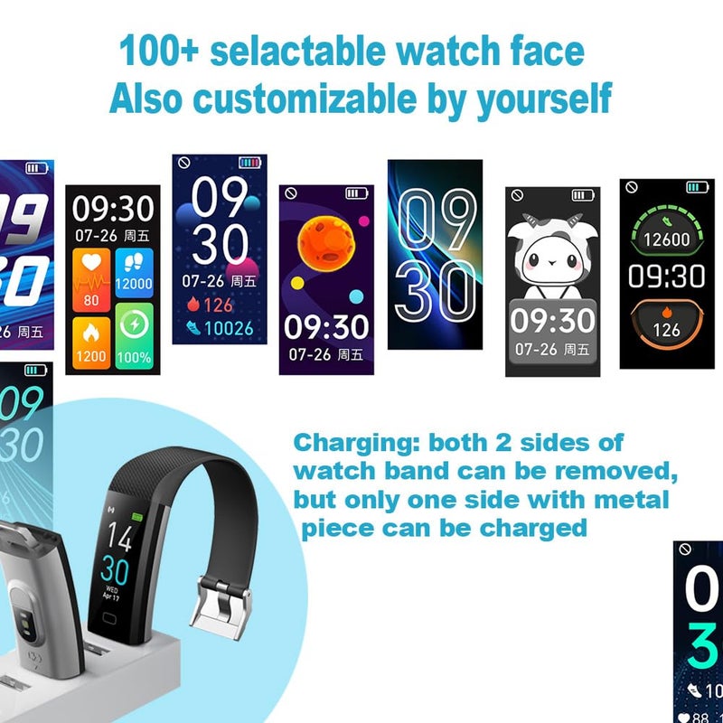 Jawploy Fitness Tracker with Heart Rate Monitor/Step Counter/Calories, Activity Tracker Smart Watch Sleep Monitor, IP68, Health Tracker Pedometer for Man Women - Image 4