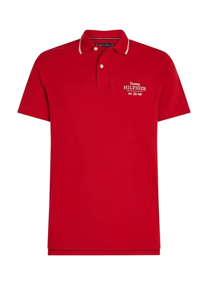 TOMMY HILFIGER Graphic Short Sleeve Polo Shirt  - Image 5