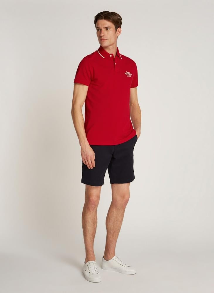 TOMMY HILFIGER Graphic Short Sleeve Polo Shirt  - Image 4