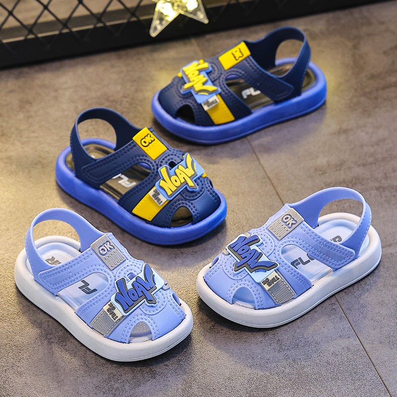 New Boys Cartoon Sandals And Slippers Summer Small And Medium-Sized Children'S Toe Toddler Soft Bottom Fashionable Non-Slip Beach Shoes - Image 5