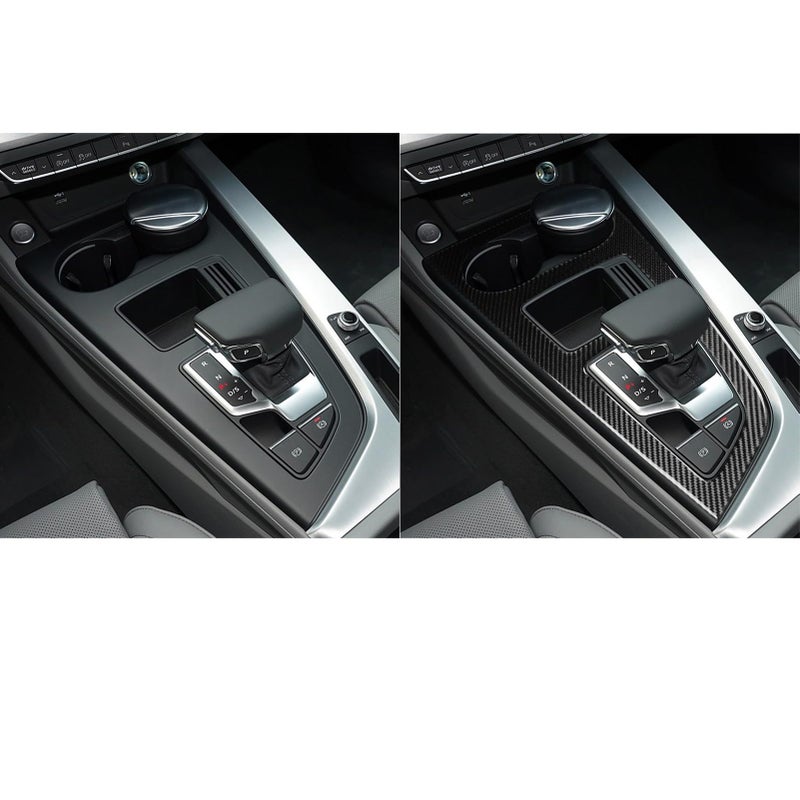 NVCNX Real Carbon Fiber Compatible with Audi B9 A4 S4 A5 S5 2020-2025 / RS5 2021-2025 2022 2023 2024 Car Center Console Gear Shift Panel Cover Sticker Decal Interior Trim Accessories 1PC - Image 3
