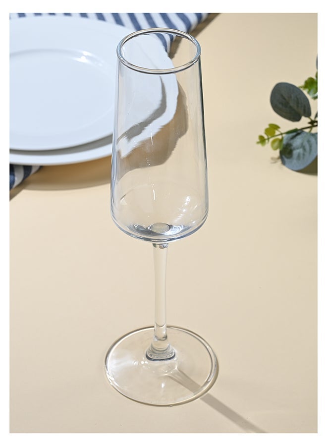 Ollieroo Clear Elegant Champagne Glasses Set of 6 240ml, Unique Gift for Birthday, Wedding, Mother’s Day, Ideal for Wine Tasting, Daily Use - Image 2