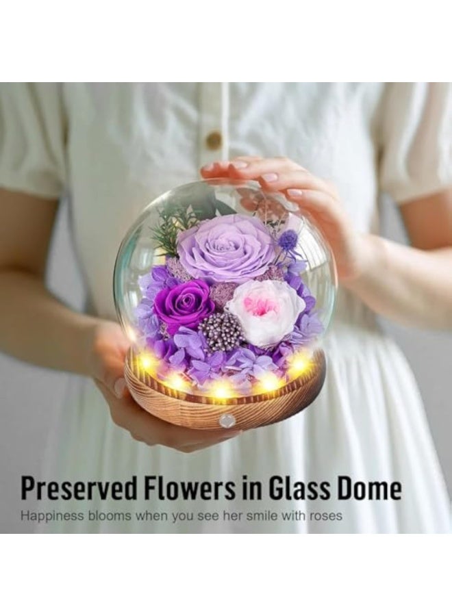 Valley of Rain & Forest Long-Lasting Real Flowers, Unique Floral Gift for You to Send Love for All Occasions, for Indoor Decoration (Champagne Rose, Yellow Rose) - Image 1