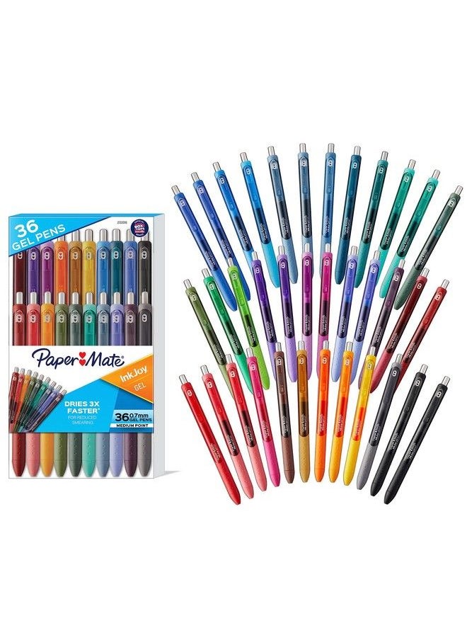 Paper Mate Inkjoy Pens Gel Pens Medium Point (0.7 Mm) Assorted 36 Count  - Image 1