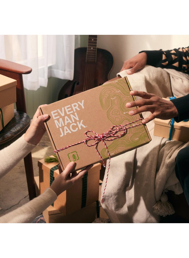 Every Man Jack - Every Man Jack Mens Sandalwood Beard Set - Five Full-Sized Grooming Essentials For a Complete Routine - Beard + Face Wash, Beard + Face Lotion, Hydrating Beard Oil, Beard Butter, and Beard Comb - Image 1